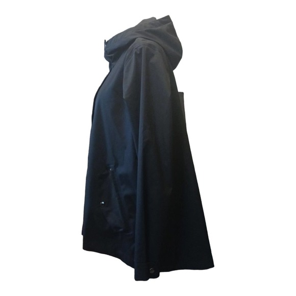 Athleta Sutro Jacket Women's Black Size XL Hooded Full Zip Raincoat Lightweight - Picture 2 of 13